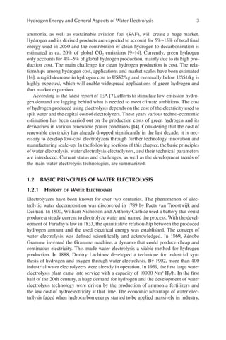 Green Hydrogen Production By Water Electrolysis Junbo Hou Min Yang | PDF