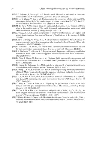 Green Hydrogen Production By Water Electrolysis Junbo Hou Min Yang | PDF