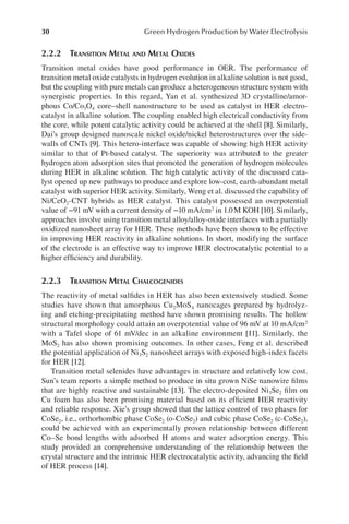 Green Hydrogen Production By Water Electrolysis Junbo Hou Min Yang | PDF