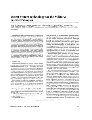 ExpertSystemTechForMilitary | PDF