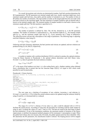 Diabetes mellitus diagnosis method based random forest with bat ...