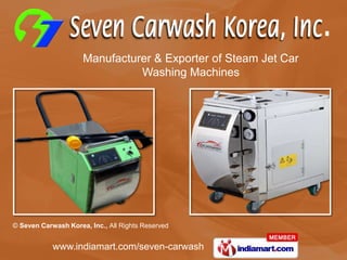 Manufacturer & Exporter of Steam Jet Car Washing Machines 