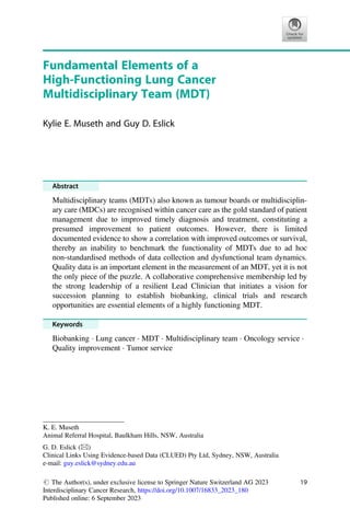 Lung Cancer Pathophysiology An Interdisciplinary Approach Nima Rezaei | PDF