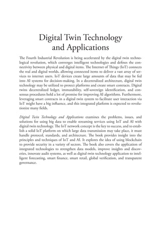 Digital Twin Technology And Applications A Daniel Srinivasan Sriramulu ...