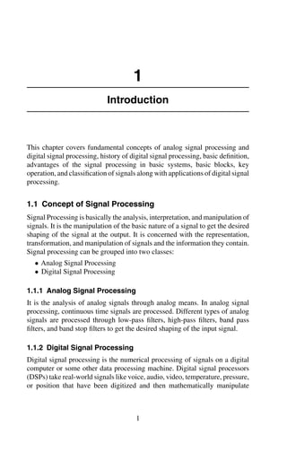 Digital Signal Processing A Breadthfirst Approach Muhammad Khan | PDF