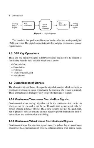 Digital Signal Processing A Breadthfirst Approach Muhammad Khan | PDF
