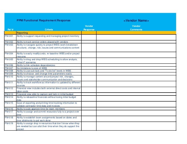 It Service Desk Software Rfp Template