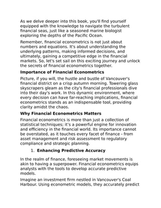 Financial Econometrics With Python A Pythonic Guide For 2024 ...
