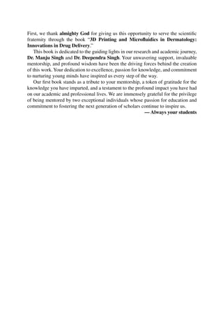 3d Printing And Microfluidics In Dermatology 1st Edition Madhulika ...