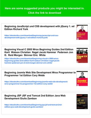 Beginning CSS Cascading Style Sheets for Web Design Wrox Beginning ...