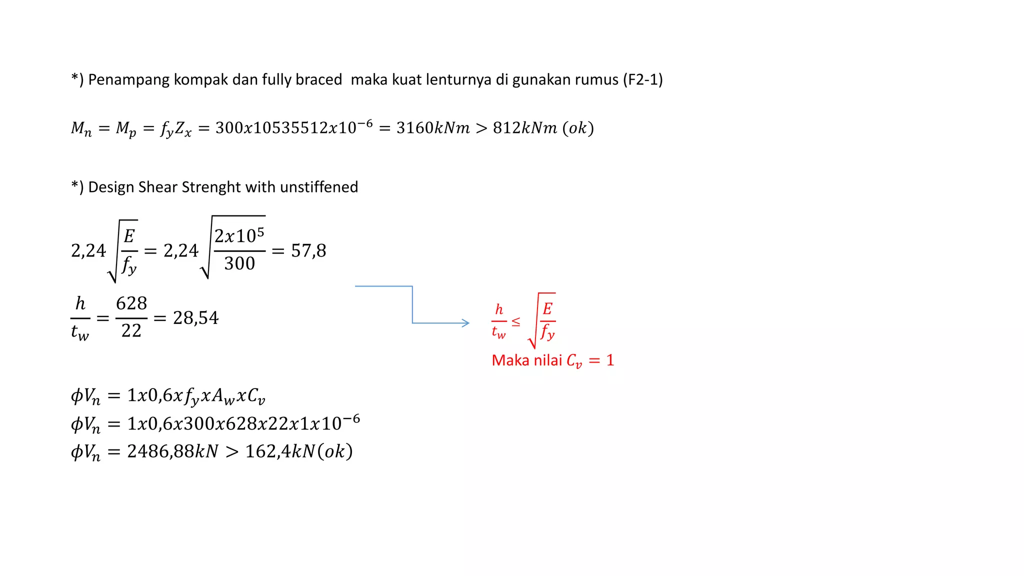 menghitung Momen Ultimate baja komposit | PPTX