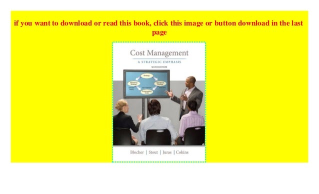 Cost Management A Strategic Emphasis ^^P.D.F_EPUB^^
