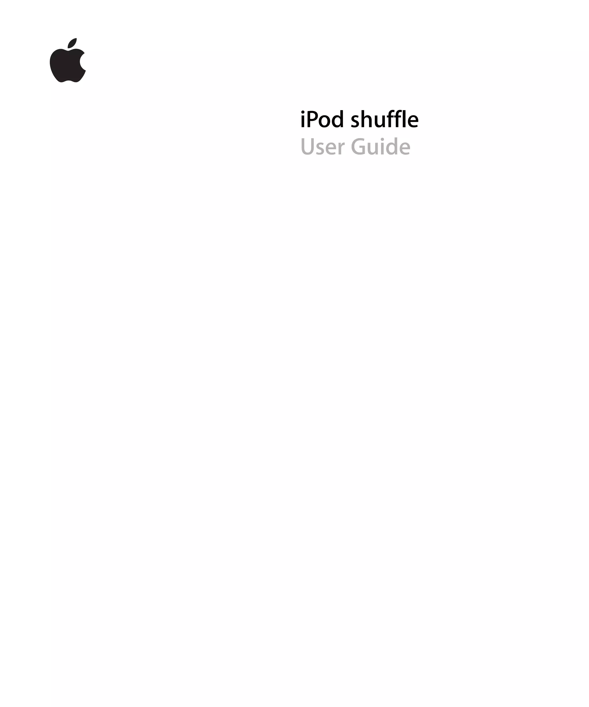 iPod shuffle
User Guide
 