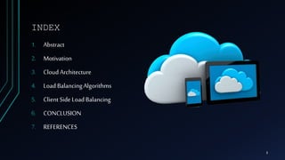 LOAD BALANCING ALGORITHMS | PPTX