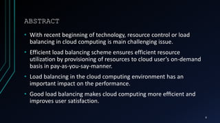 LOAD BALANCING ALGORITHMS | PPTX
