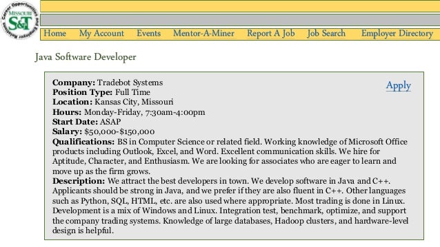 Tradebot systems salary