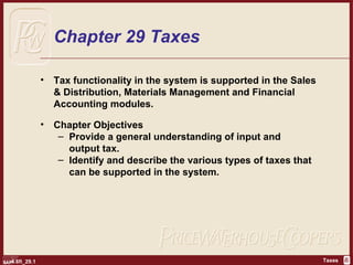 Chapter 29 Taxes ,[object Object],[object Object],[object Object],[object Object]