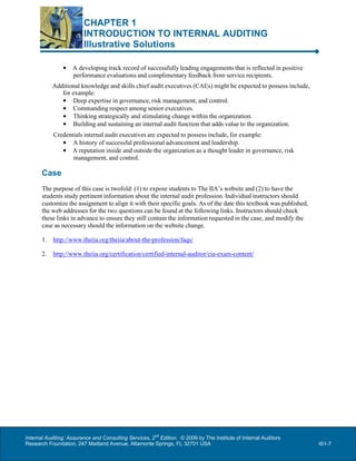 Solution Manual for Internal Auditing Assurance and Consulting Services ...