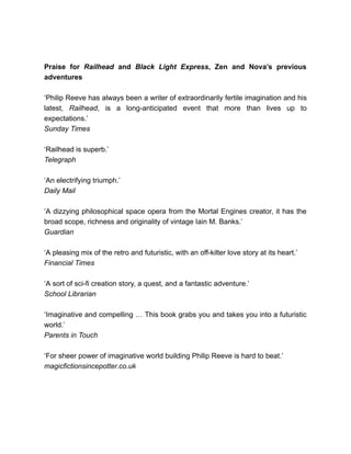 Station Zero by Philip Reeve: Sci-Fi Adventure and Instant eBook Access ...
