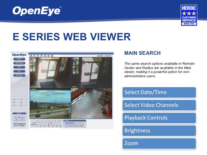 OpenEye Client Software Training