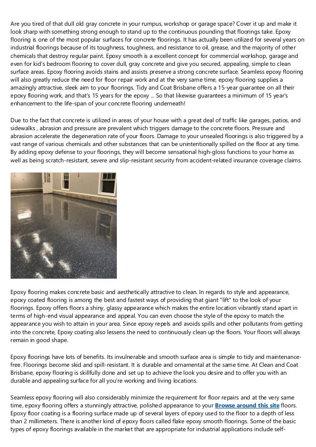Epoxy Flooring A Green Solution