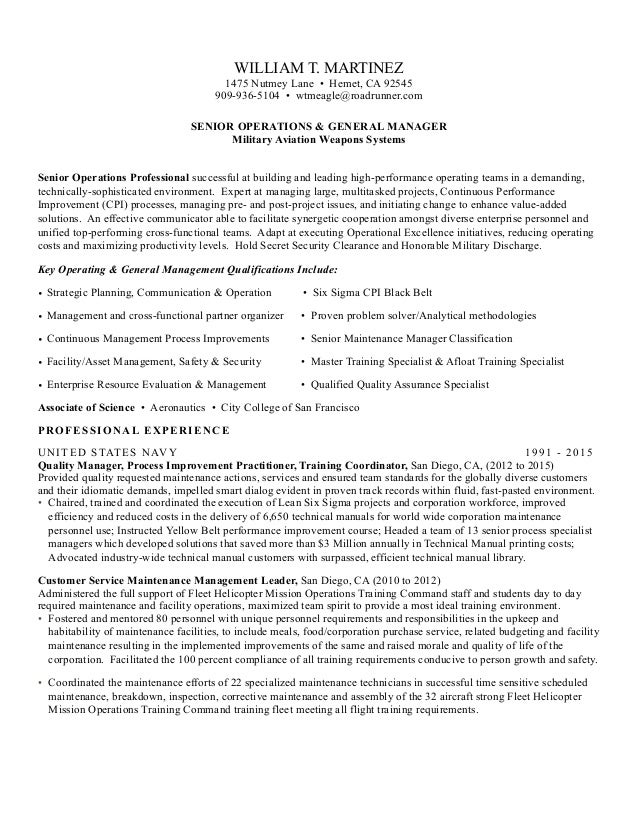 WTM Customer Service Manager Resume