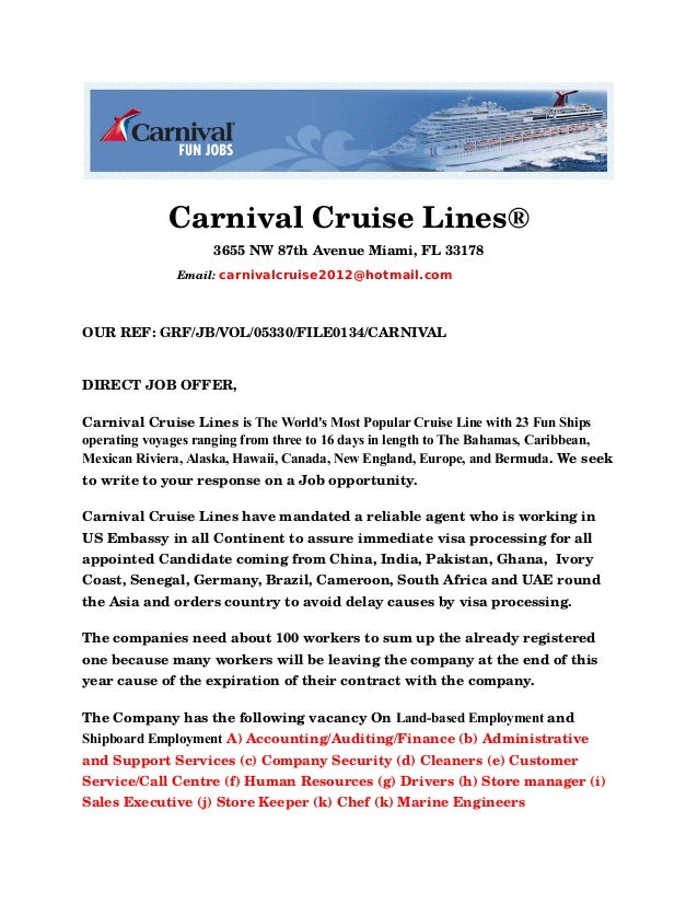 carnival cruise guest care email