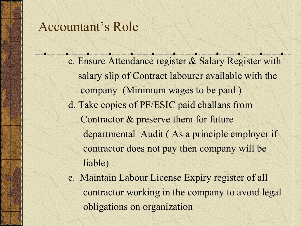 Statutory requirement