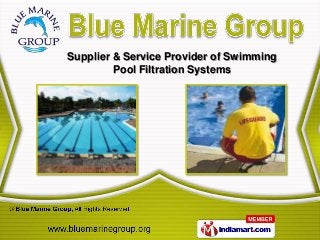 Supplier & Service Provider of Swimming
         Pool Filtration Systems
 
