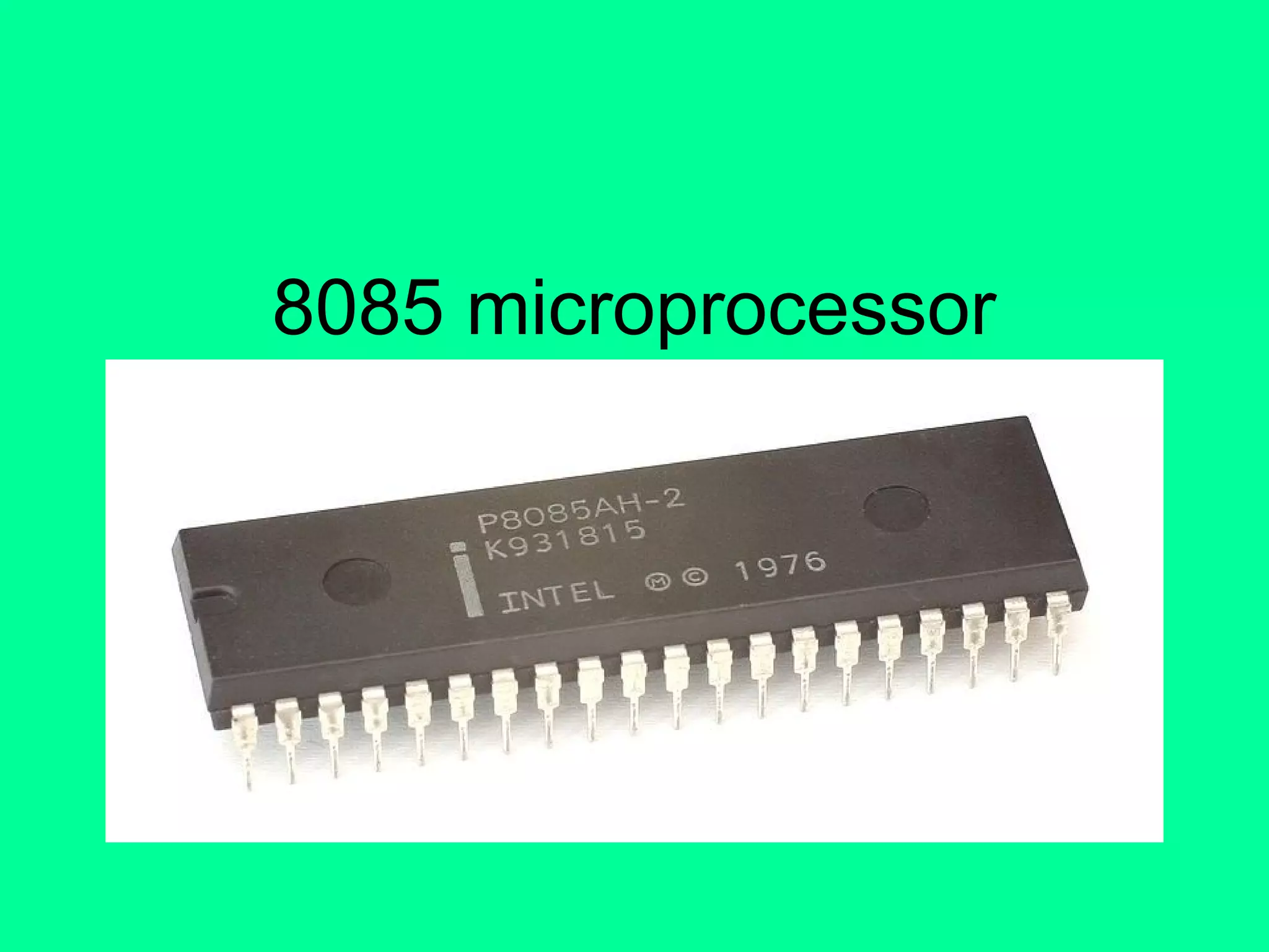 8085-microprocessor | PPT