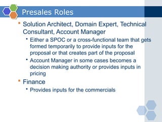 presales activities and processes for presales persons | PPTX
