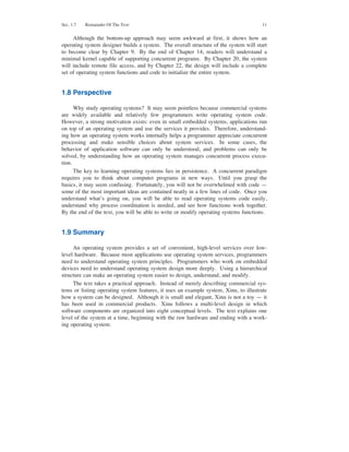 Operating System Design The Xinu Approach 2nd Edition Douglas Comer | PDF