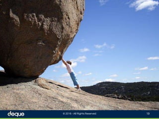 Do you feel like you are rolling a
boulder uphill by yourself?
© 2016 - All Rights Reserved 13
 