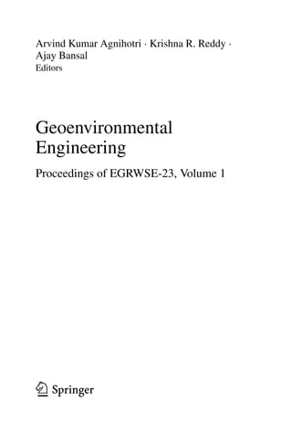 Geoenvironmental Engineering Arvind Kumar Agnihotri Krishna R Reddy | PDF