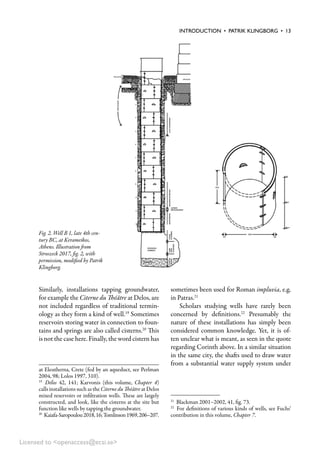 Going Against The Flow Wells Cisterns And Water In Ancient Greece ...