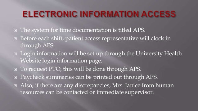 University Health Patient Access Department