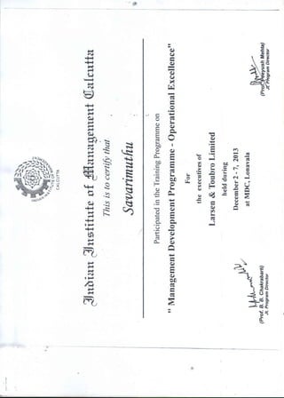 study certificate