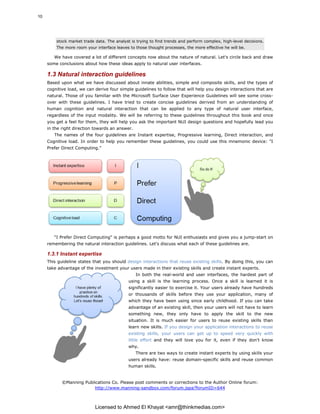 Natural User Interfaces in NET Joshua Blake | PDF