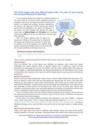 Natural User Interfaces in NET Joshua Blake | PDF