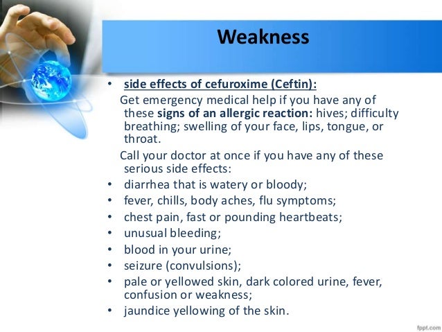 Cefuroxime Side Effects Diarrhea