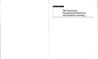 A Taxonomy For Learning Teaching And Assessing A Revision Of Blooms ...