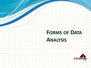FORMS OF DATA
ANALYSIS
 
