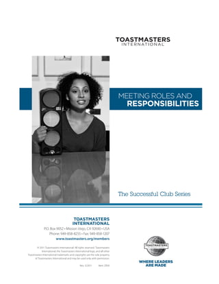 Meeting Roles & Responsibilities | PDF