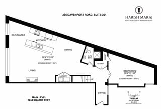 Suite 201 295 Davenport Road, Toronto Floorplan