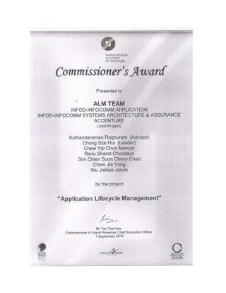 IRAS Commissioner's Award