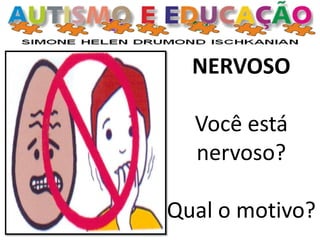 NERVOSO
Você está
nervoso?
Qual o motivo?
 