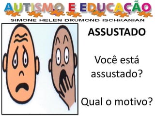 ASSUSTADO
Você está
assustado?
Qual o motivo?
 