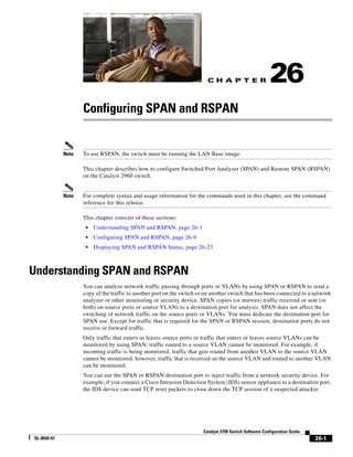 Cisco 2960 Switch Configuration