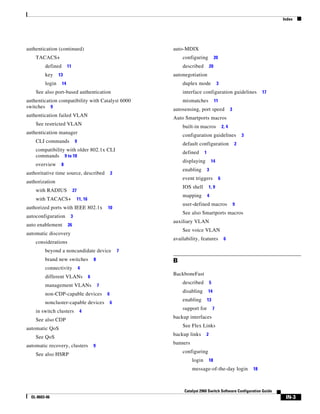 Cisco 2960 Switch Configuration
