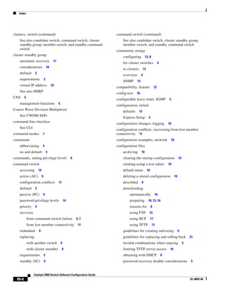 Cisco 2960 Switch Configuration